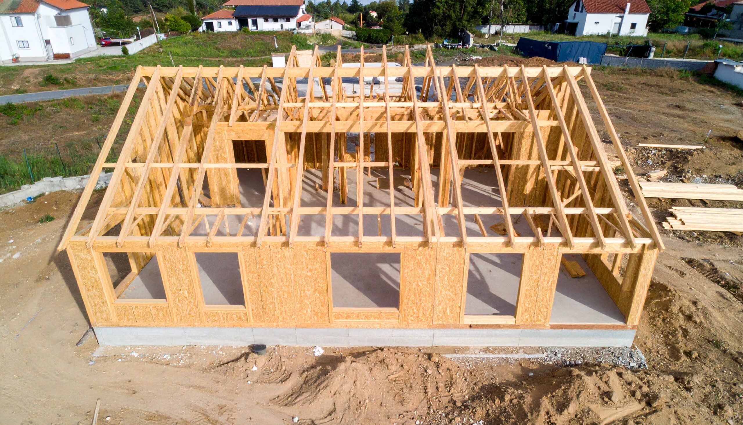 Construção casa sustentável
