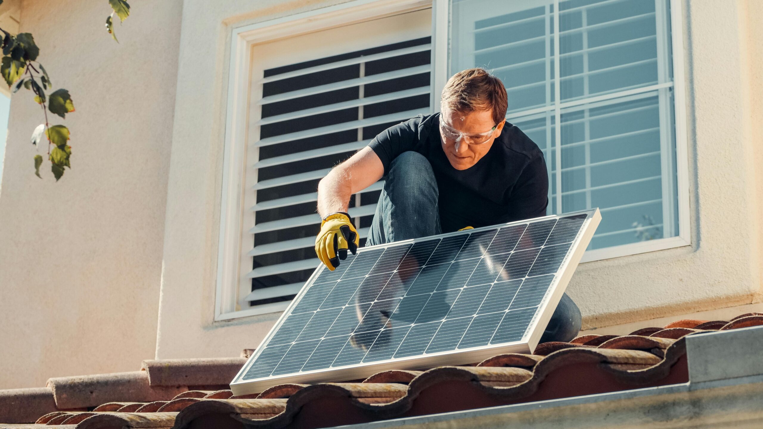 Painéis solares em smart homes