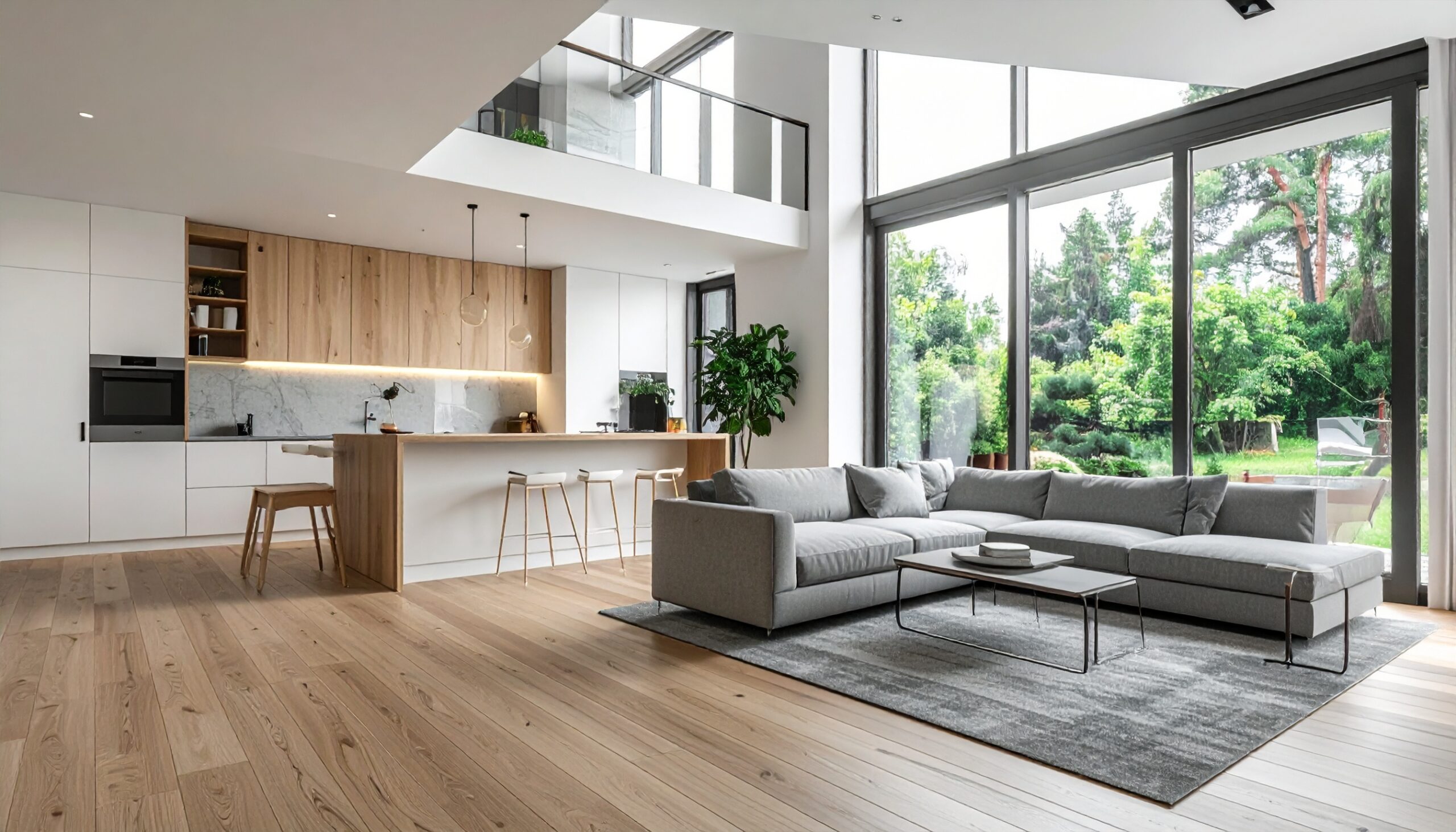 Cozinha e sala open space