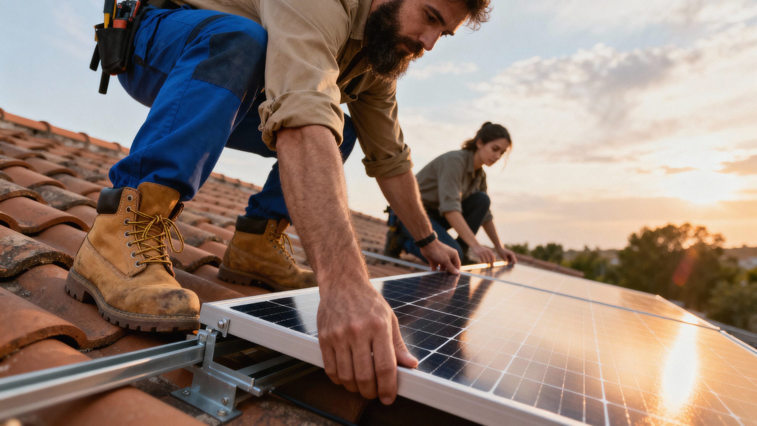 Componentes painéis solares