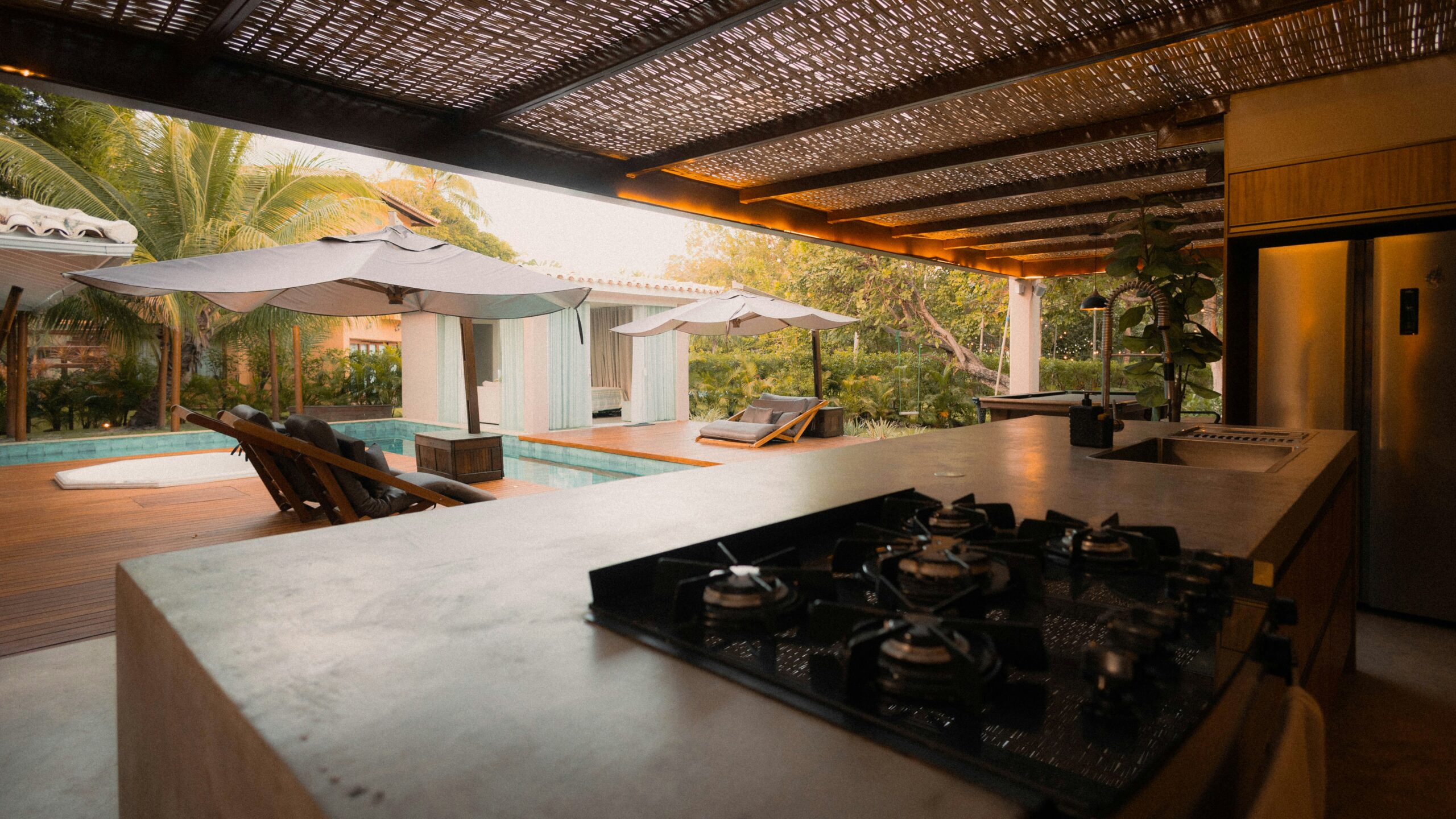 Cozinha exterior - melhor localização