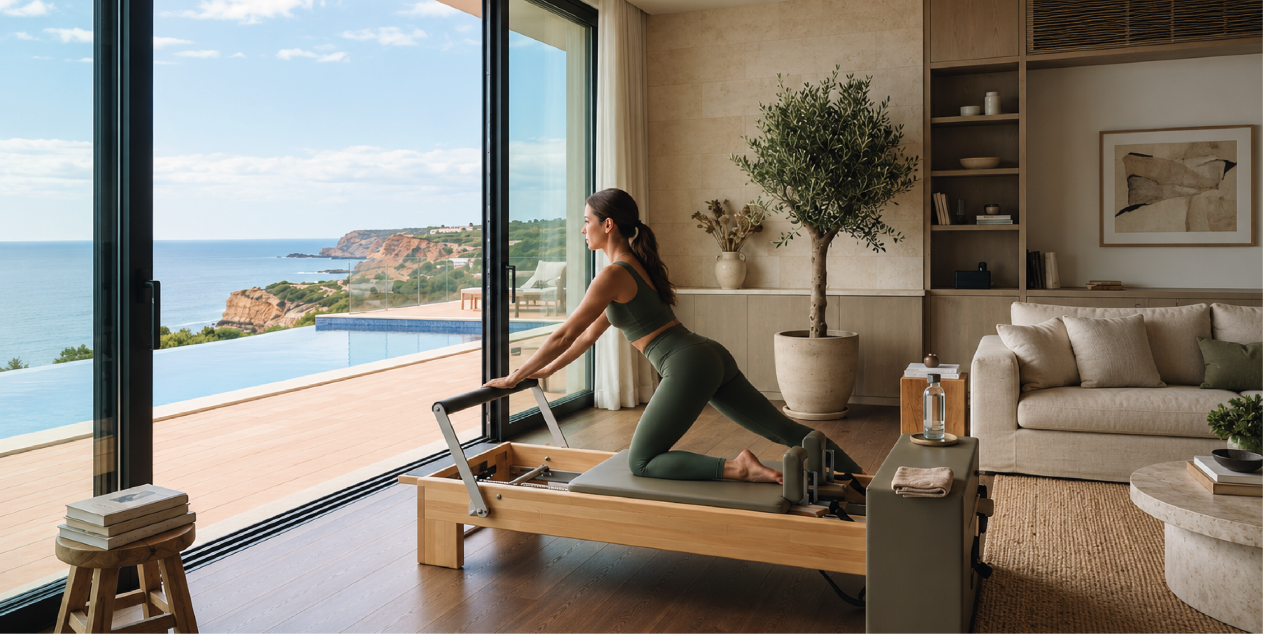Pilates em casa, entre o movimento e o design