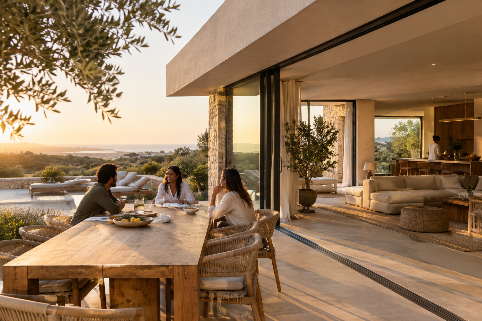 Uma casa onde receber faz parte da forma de viver