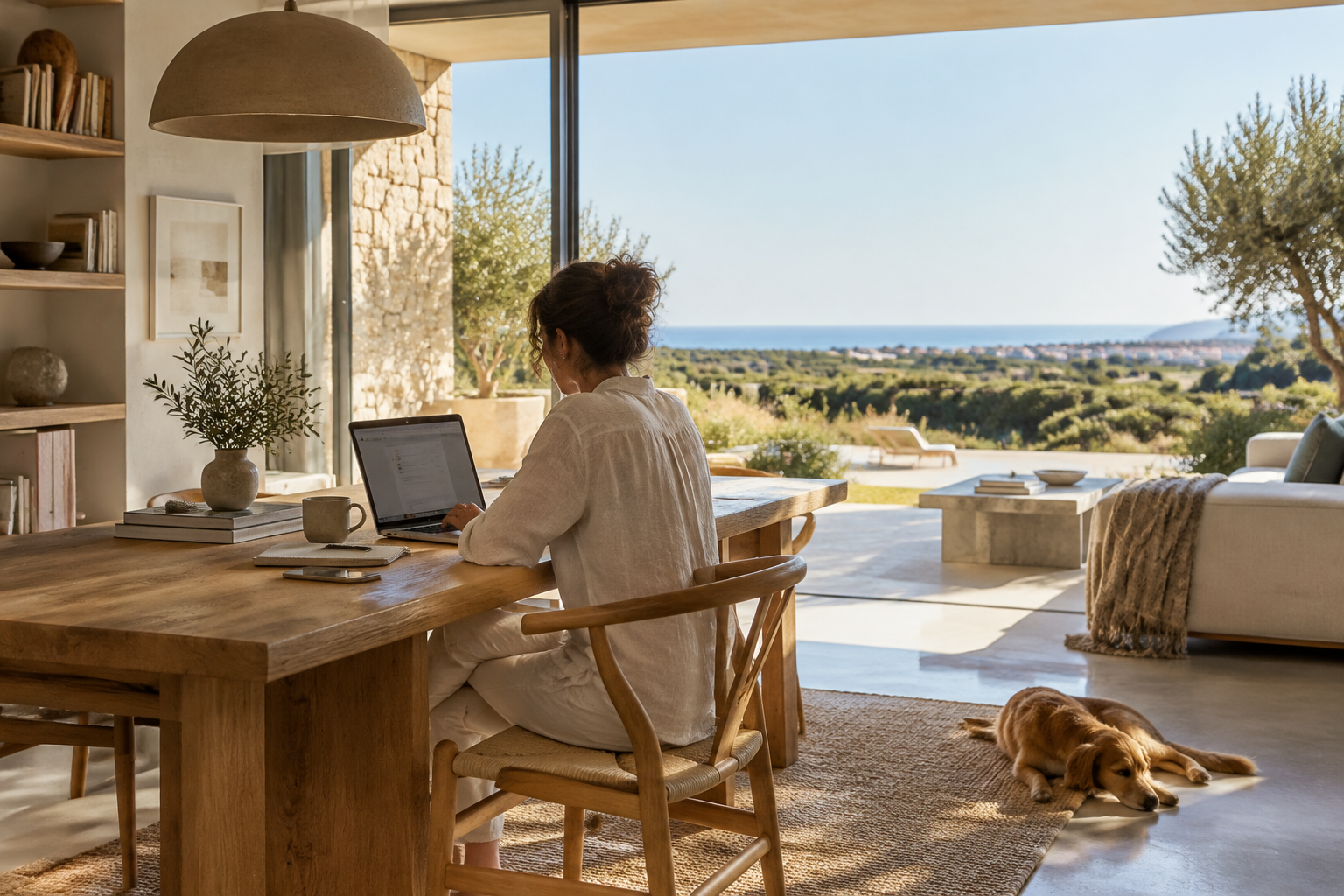 Trabalhar em casa sem sentir que vive no escritório
